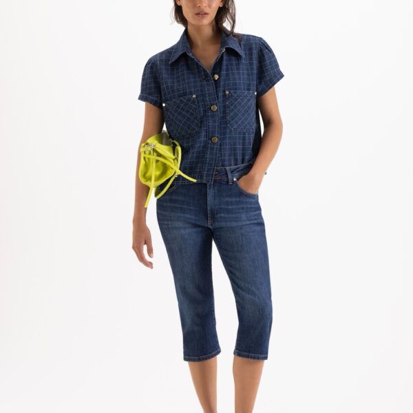 JEANS CAPRI BLUE